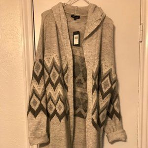 Verve Ami Light Heather Grey Multi Hooded Sweater